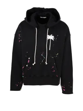 Palm Angels Palm-Printed Drawstring Hoodie