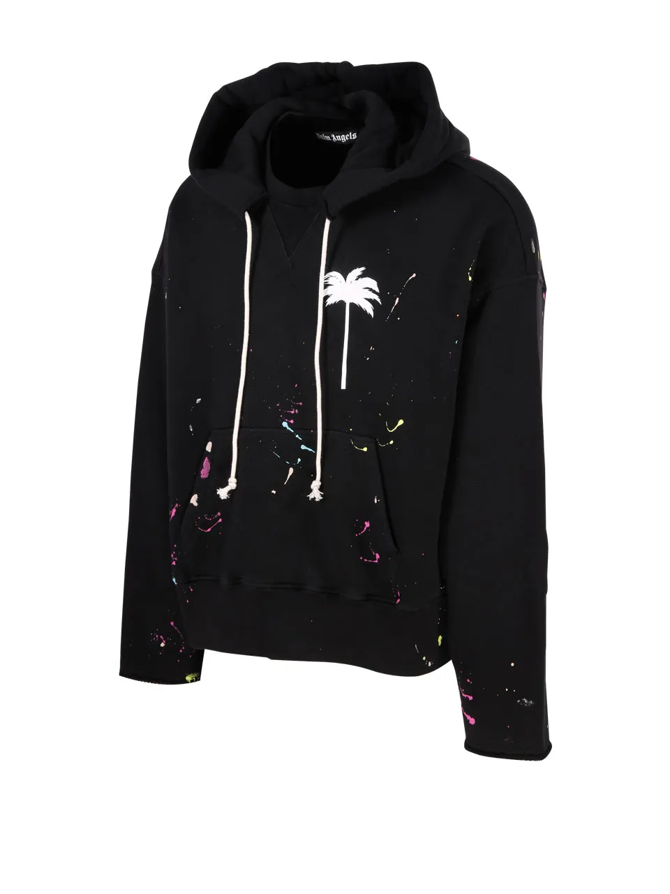 Palm Angels Palm-Printed Drawstring Hoodie