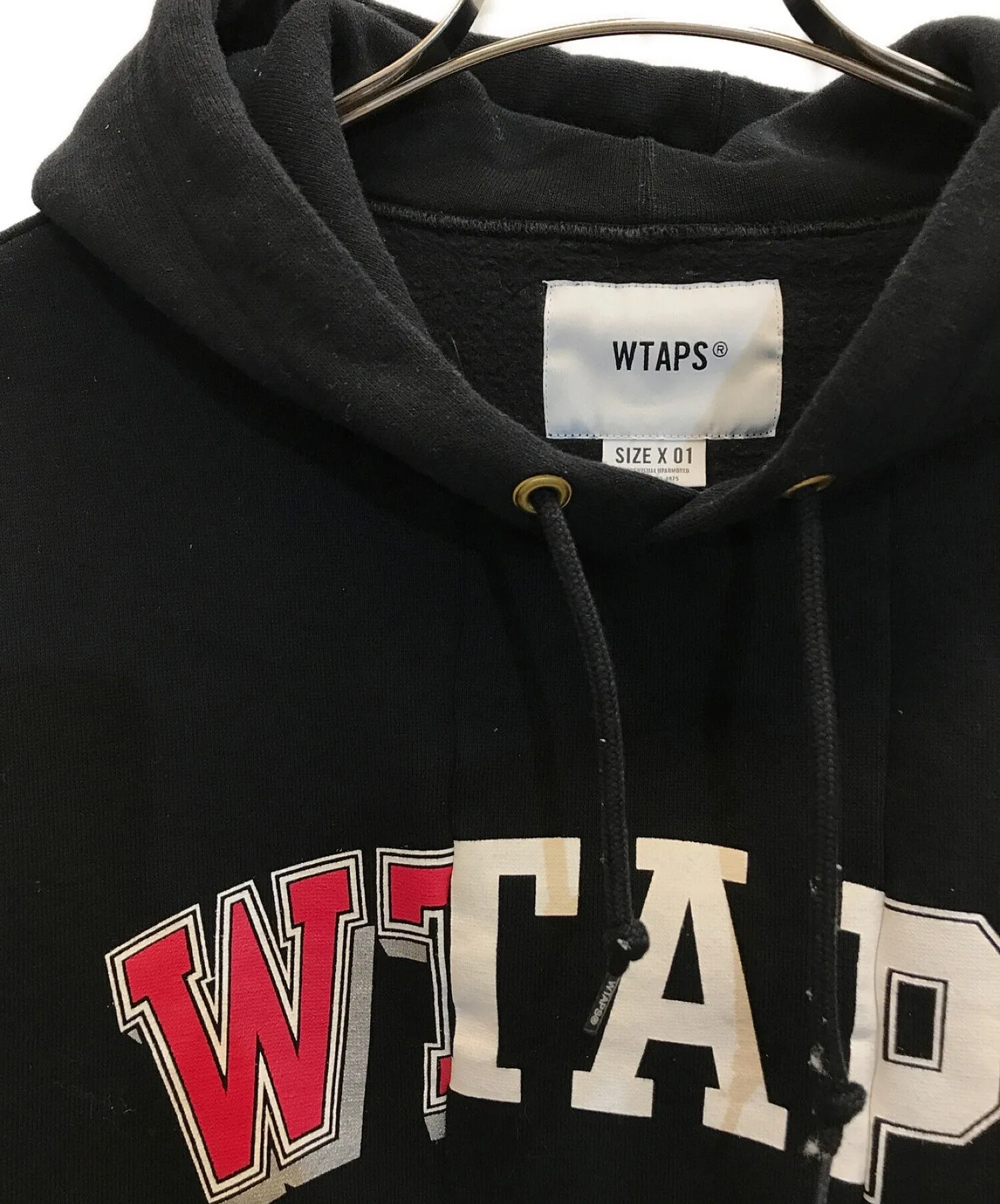 [Pre-owned] WTAPS 18AW RIPPER 02 SWEATSHIRT Reconstruction Patchwork Sweatshirt Hoodie Hoodie 182ATDT-CSM11