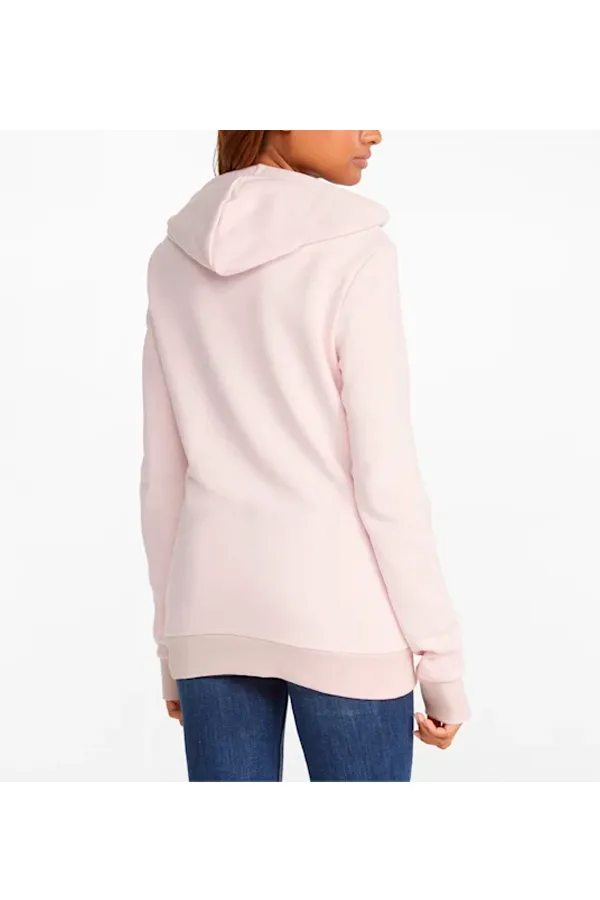 PUMA Women Essential Logo Hoodie Pink