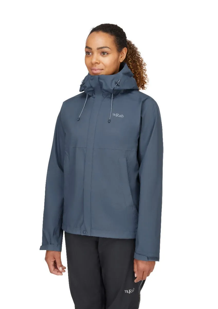 Rab Downpour Eco Waterproof Jacket - Women's | Technical Jackets | BananaFingers