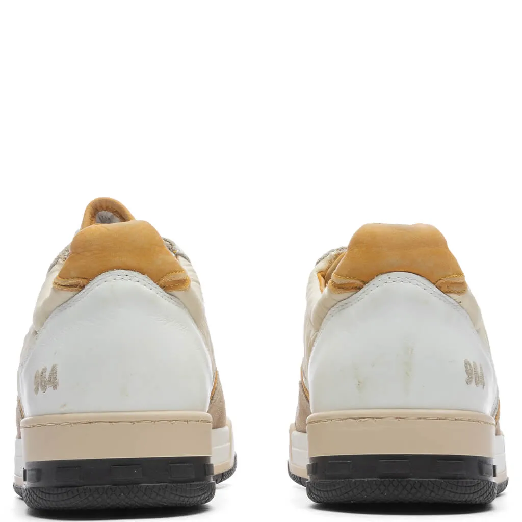 Racing Sneaker - White/Mustard/Beige