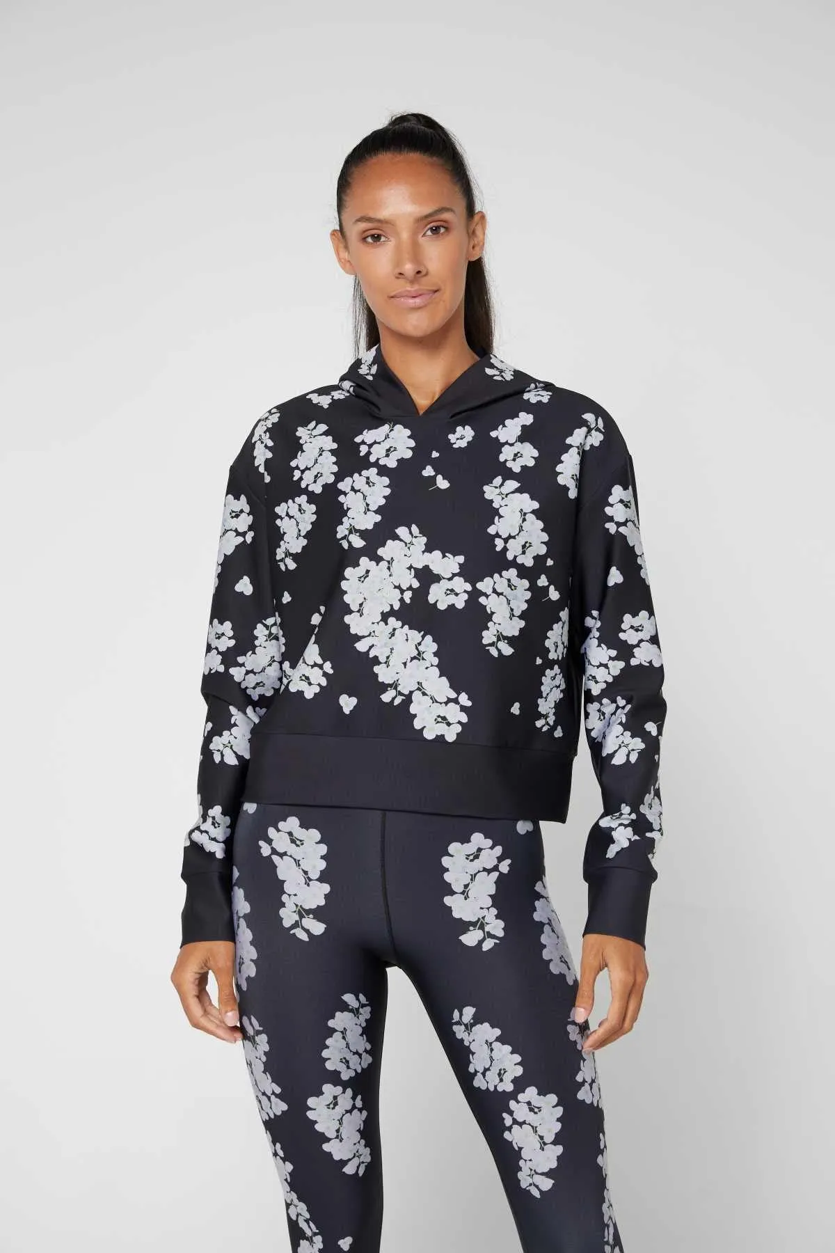 Radon Orchid Cropped Pull Over Hoodie