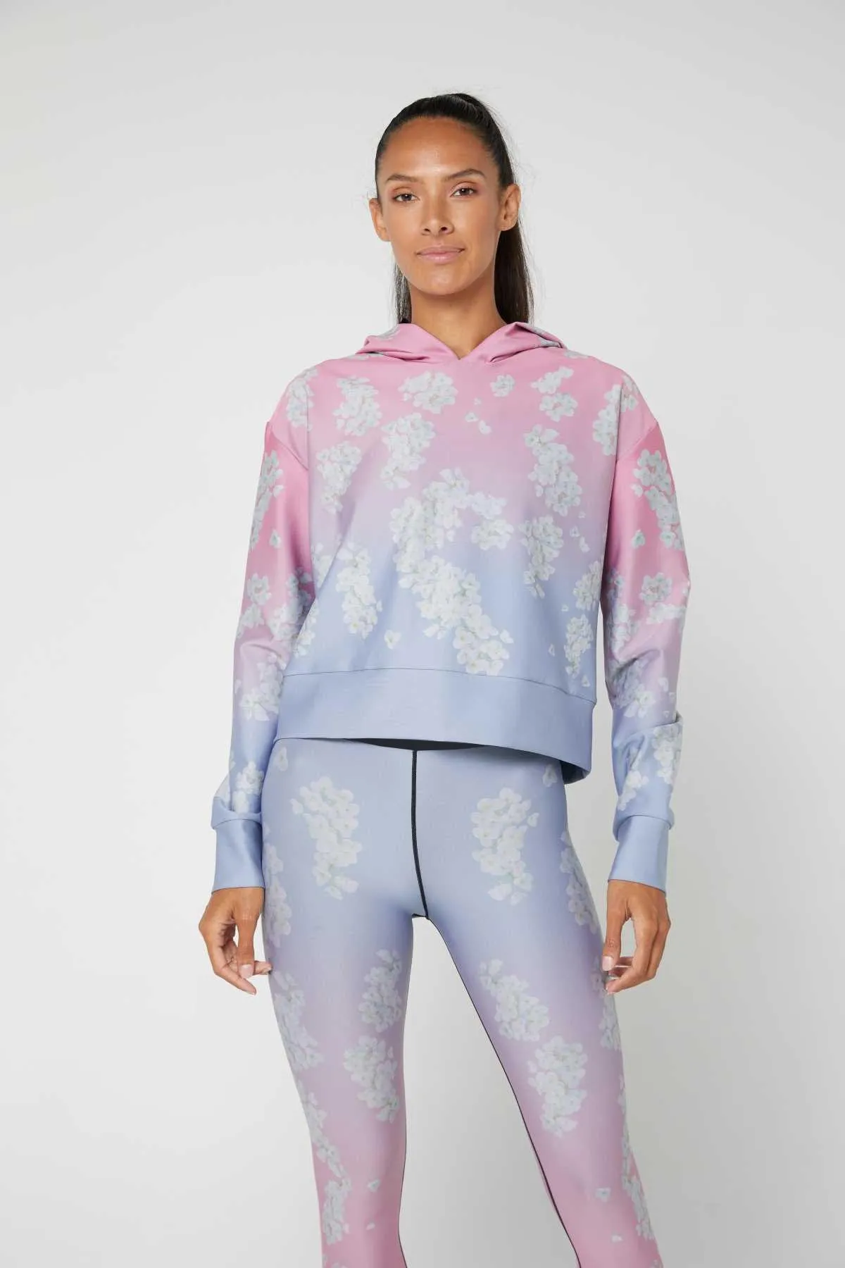 Radon Orchid Cropped Pull Over Hoodie