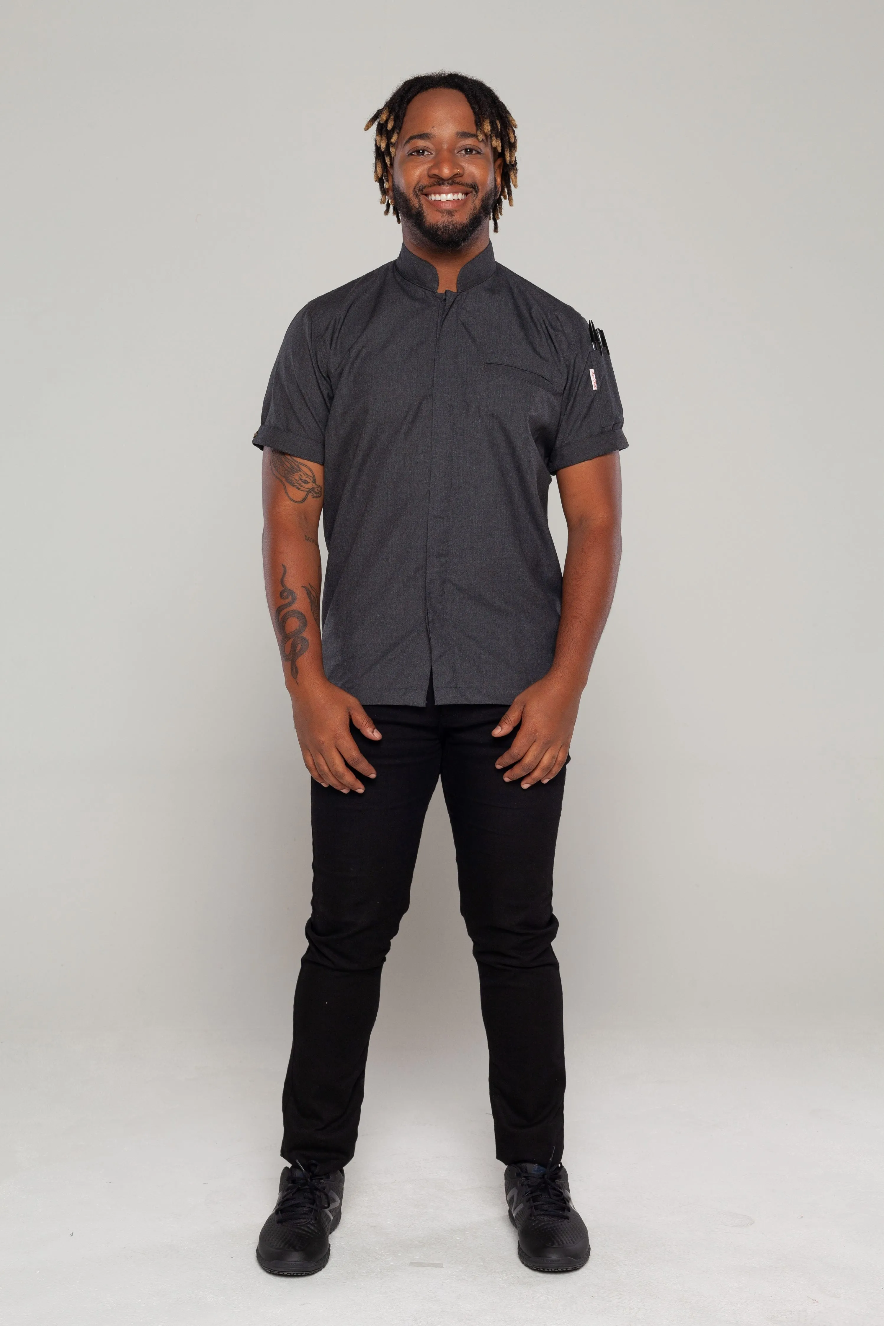 Raven Charcoal grey chef Jacket