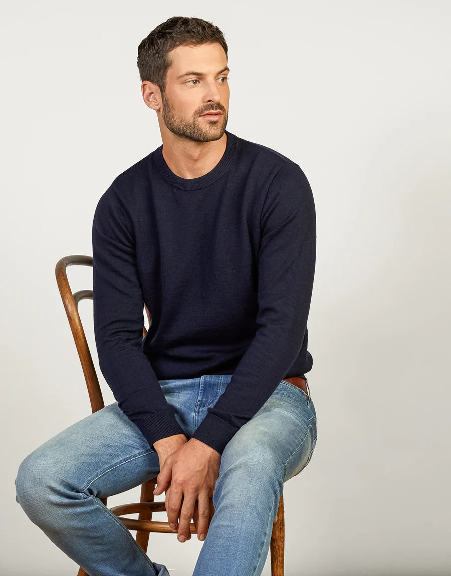 Rembrandt - Naseby Crew Neck Sweater - Navy