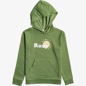 Roxy INDIAN POEM FOIL B - ORGANIC HOODIE FOR GIRLS 4-16 GREEN