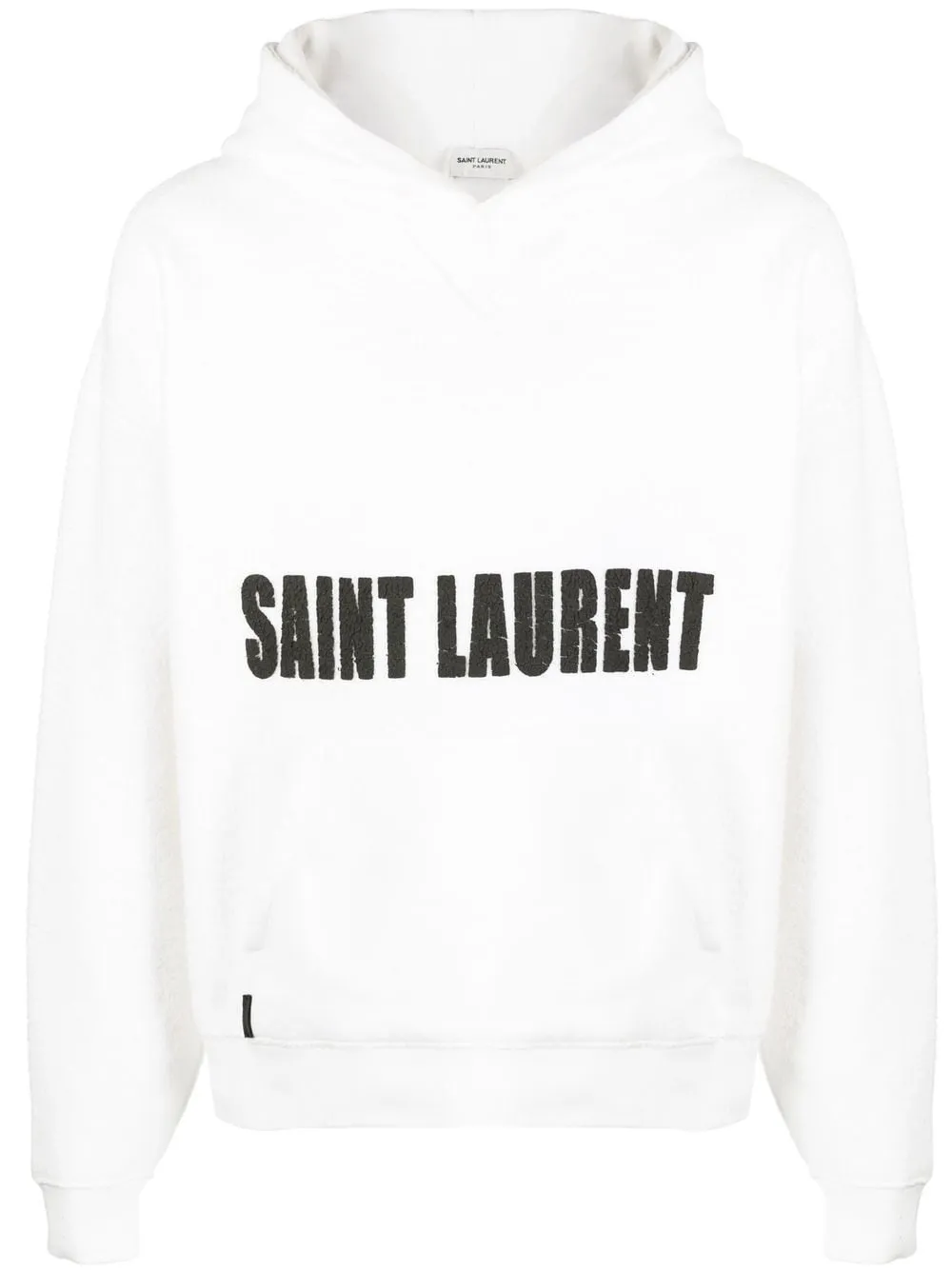 Saint Laurent Hoodie à patch logo