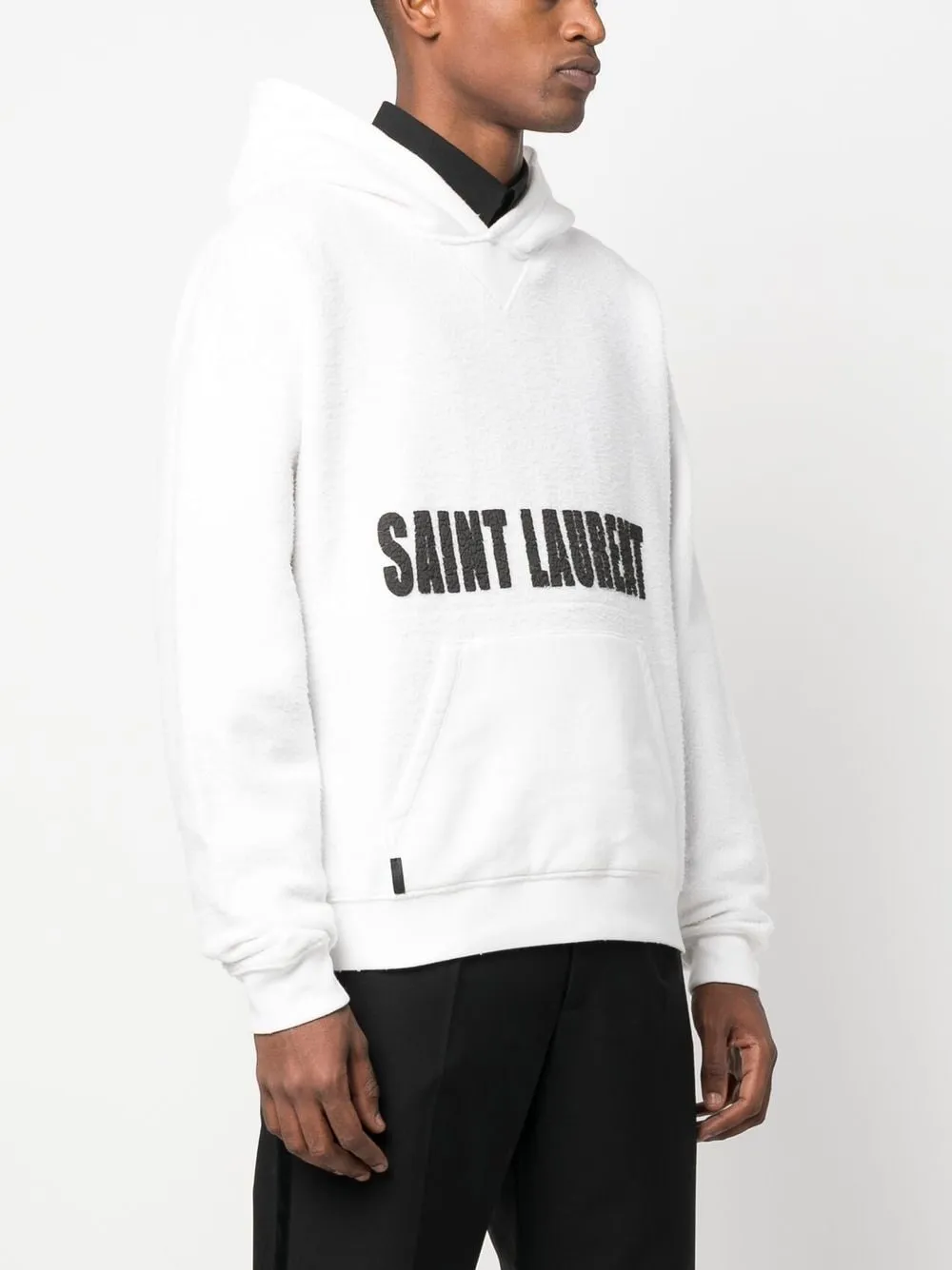 Saint Laurent Hoodie à patch logo