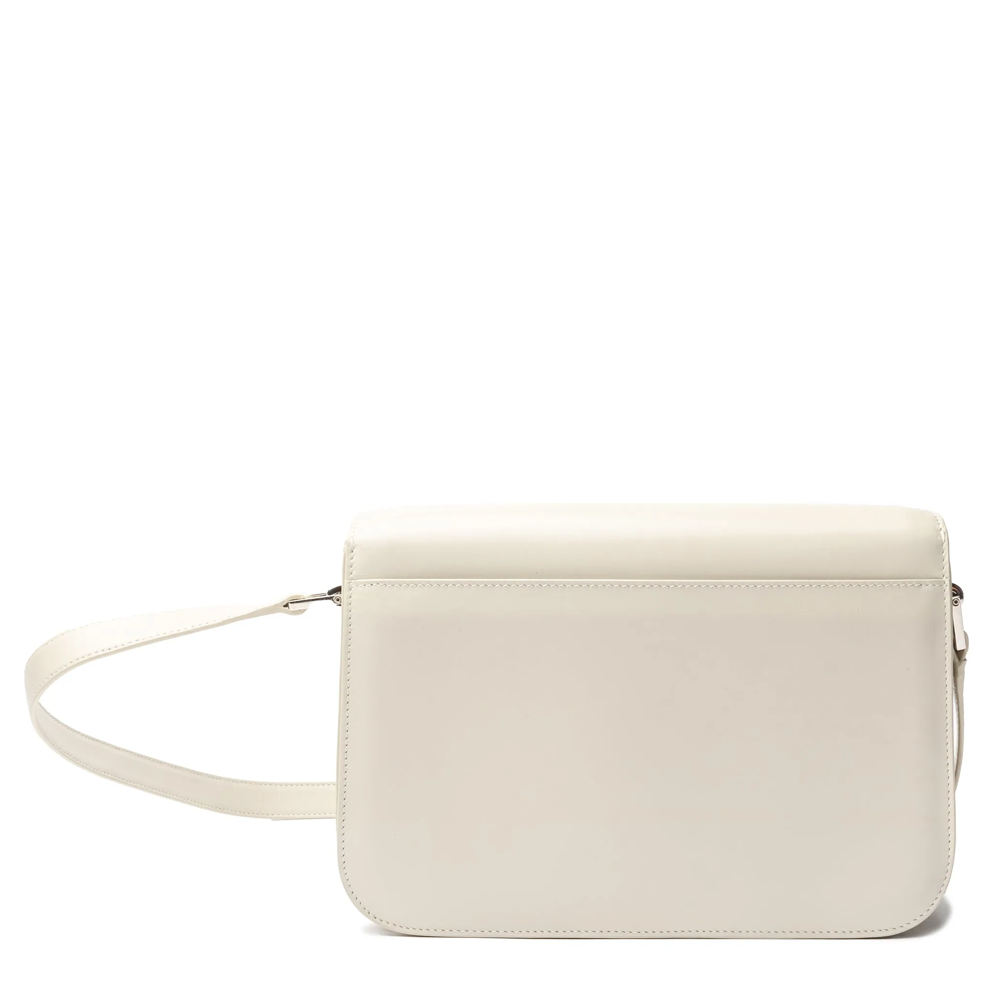 Saint Laurent Le Maillon Leather White Satchel