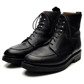 'Sawyer' Black Leather Apron Boots UK 8.5 G