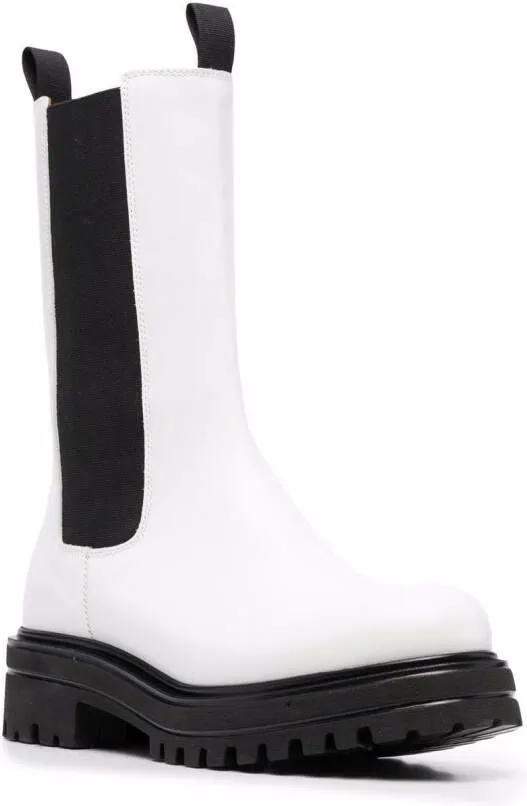 Scarosso Naomi leather boots White