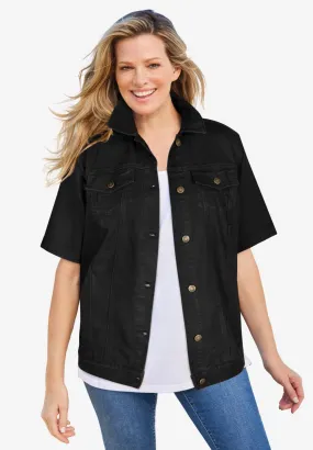 Short-Sleeve Denim Jacket