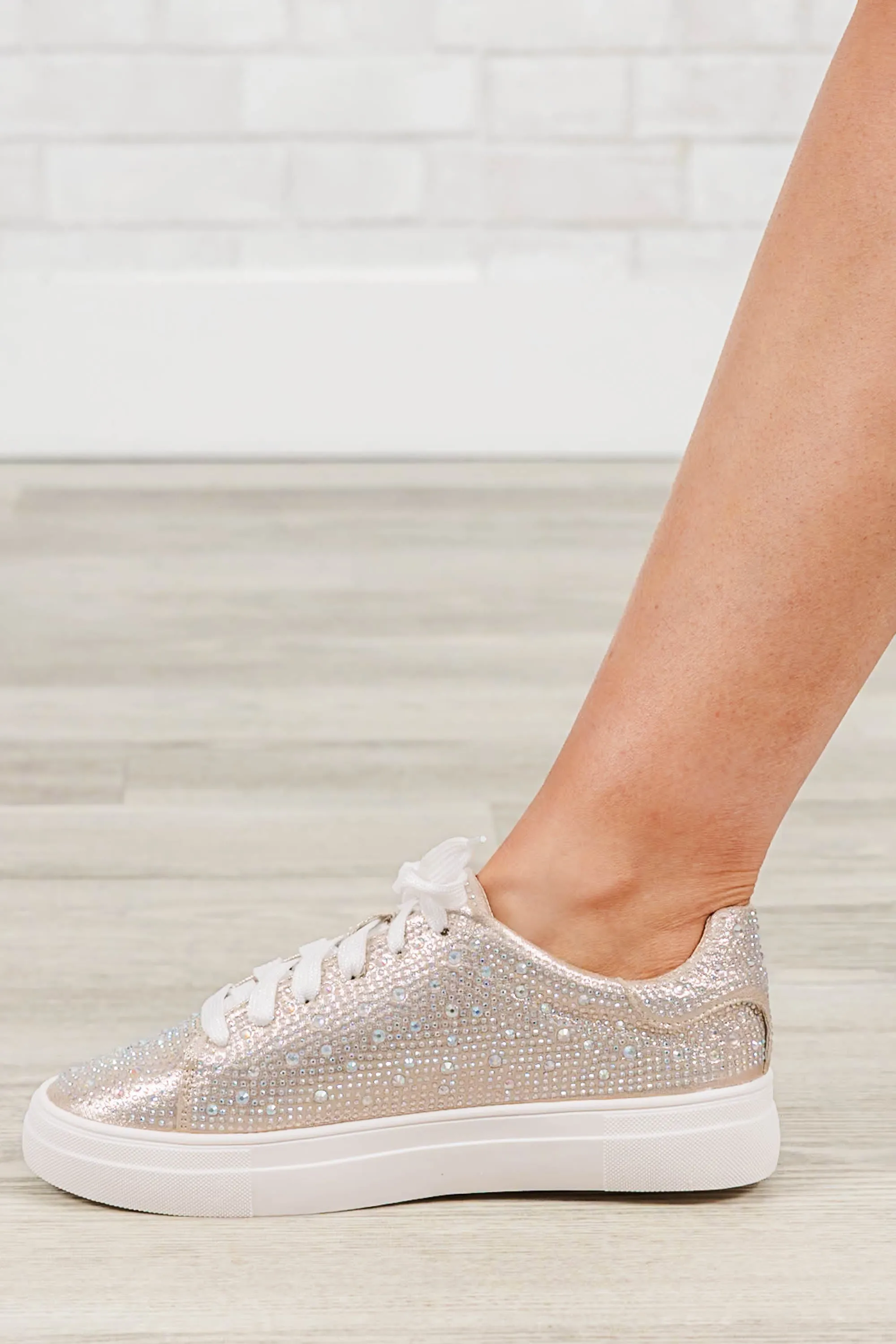 So Glitter Time Sneaker, Champagne