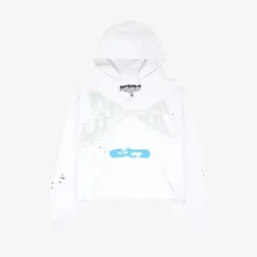 Sp5der 'Cropped' Pullover Hoodie Eggshell FW22