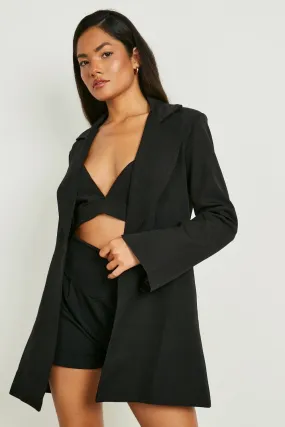 Split Sleeve Tailored Relaxed Fit Blazer