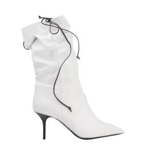 Stivale Donna Ruched Knee High Boots - White