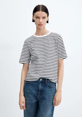 Striped cotton T-shirt