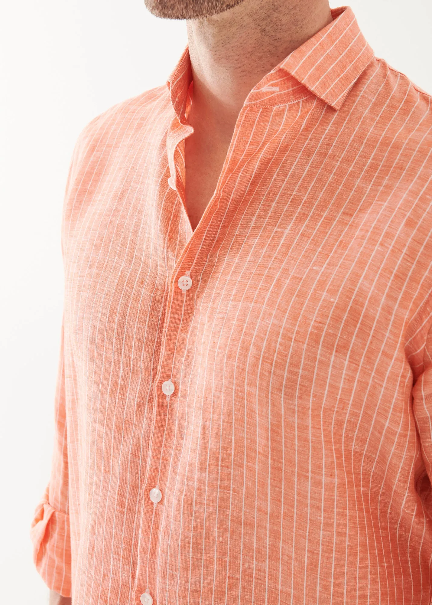 STRIPED LINEN SHIRT