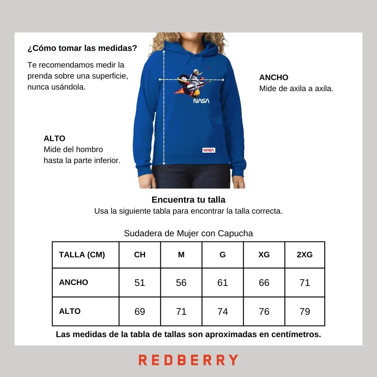 Sudadera para Mujer Hoodie Nasa Seal