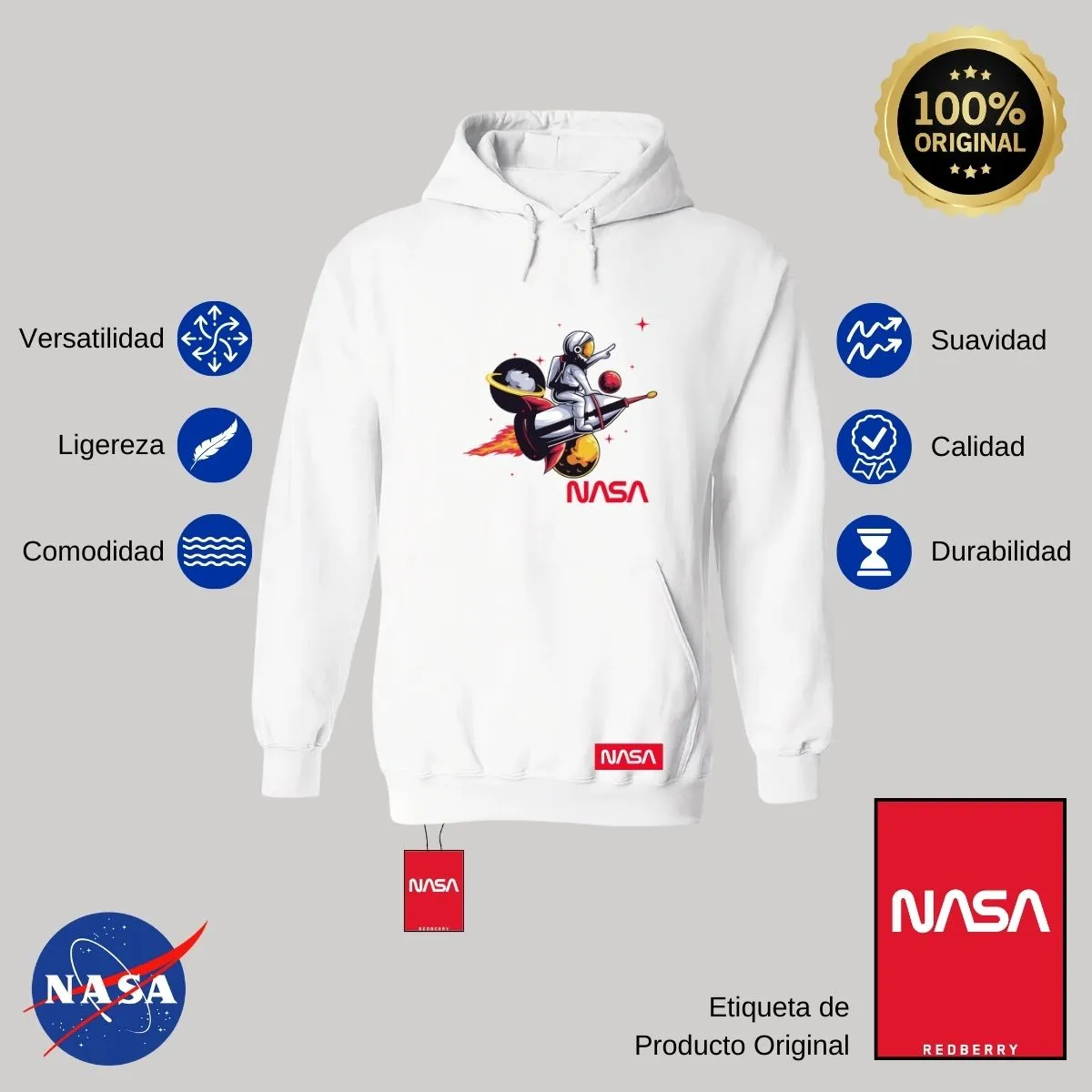 Sudadera para Mujer Hoodie Nasa Seal