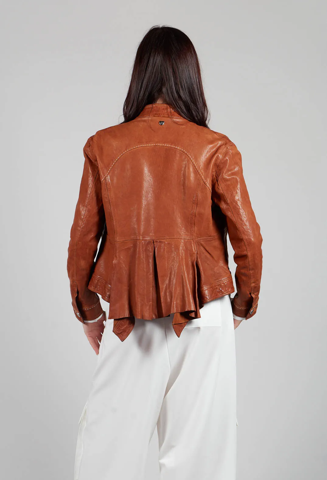 Suspense Leather Jacket in Brown