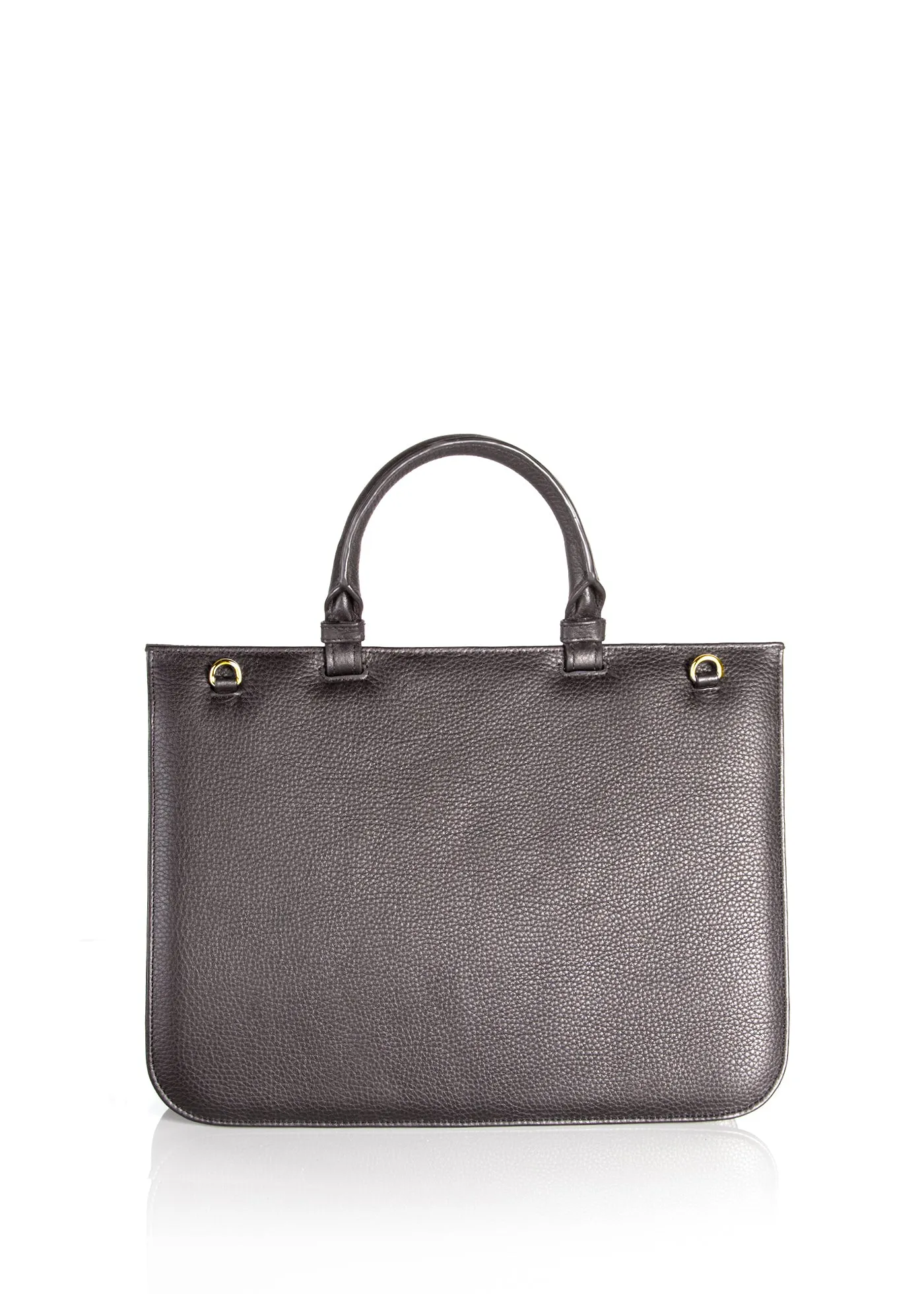 Sydney Convertible Satchel - Dark Brown Leather, Jasper Grommet