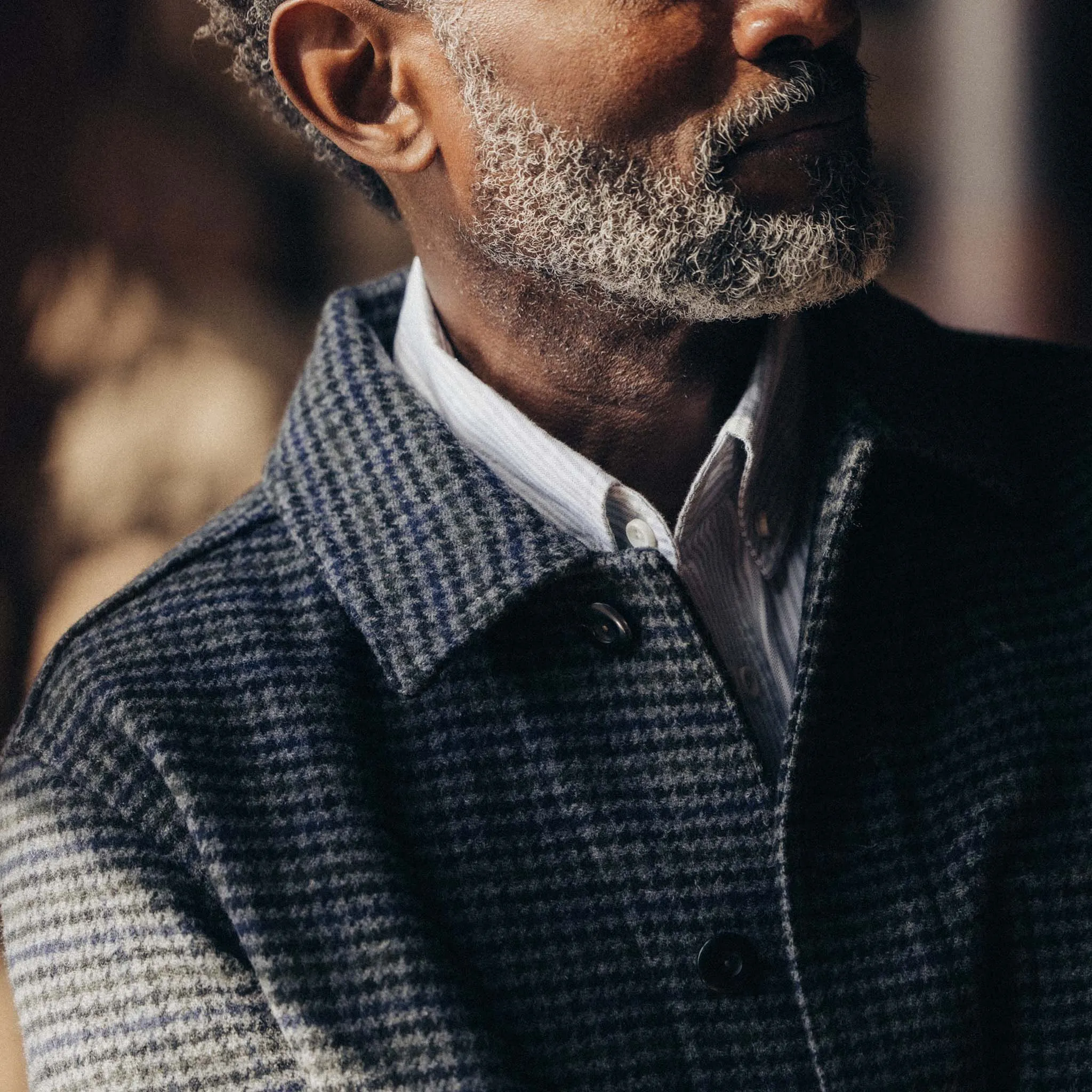 The Ojai Jacket in Ash Guncheck Wool