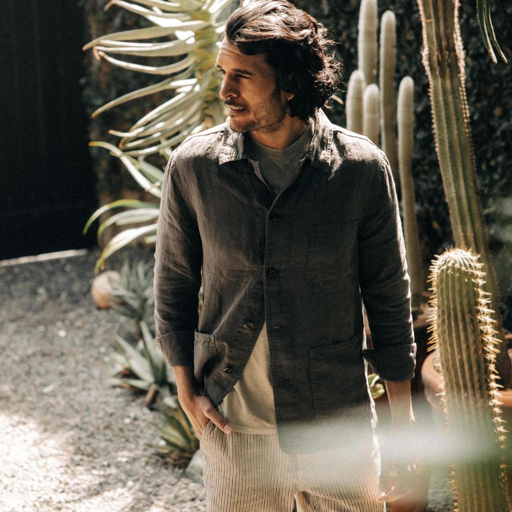 The Ojai Jacket in Granite Hemp