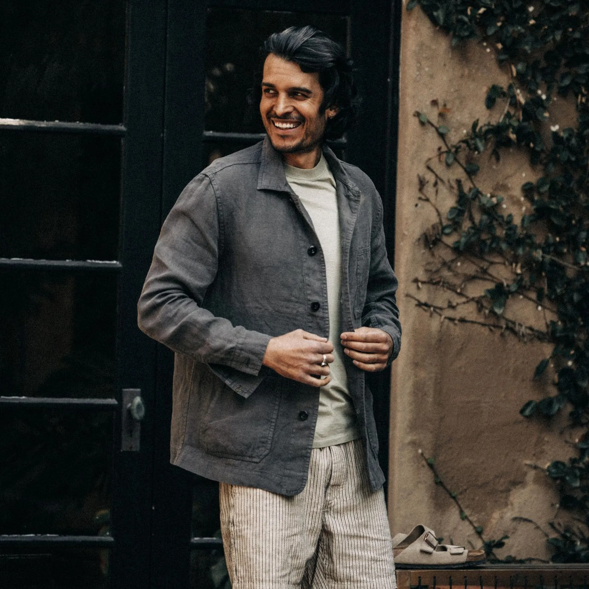 The Ojai Jacket in Granite Hemp