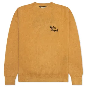 The Palm Sweater Intarsia - Beige/Yellow