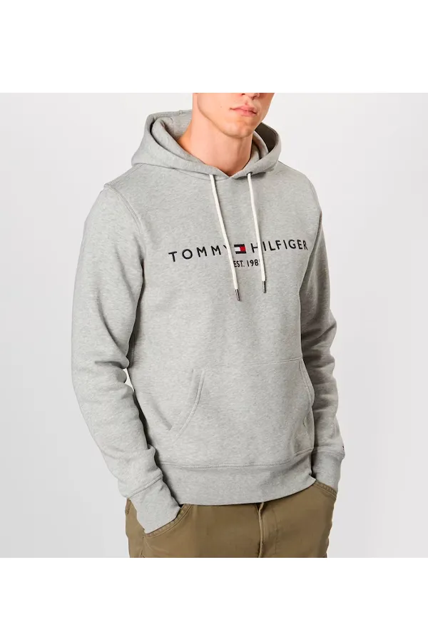 Tommy Hilfiger Essential Logo Hoodie Grey