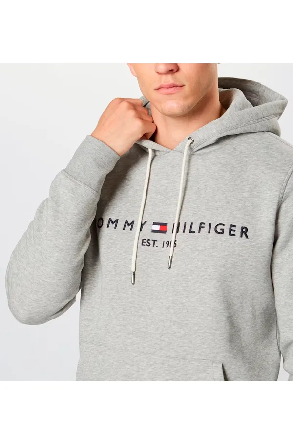 Tommy Hilfiger Essential Logo Hoodie Grey