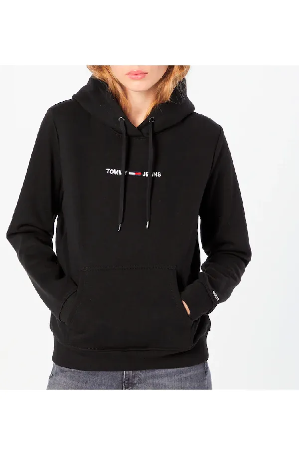 Tommy Hilfiger Women Logo Hoodie Black