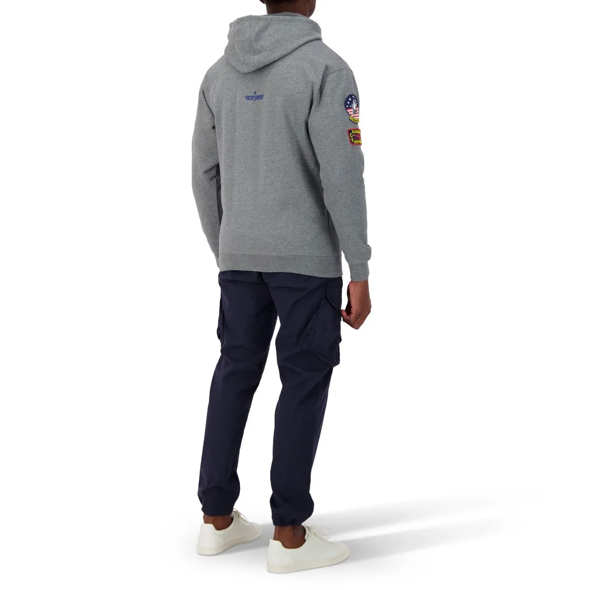 TOP GUN Unisex Logo Hoodie - GREY