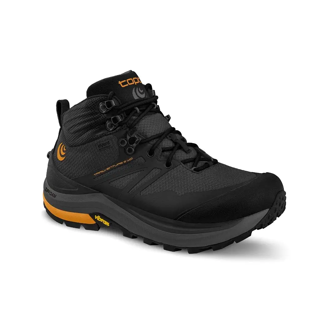 Topo Athletic Men's Trailventure 2 WP - Charcoal/Orange