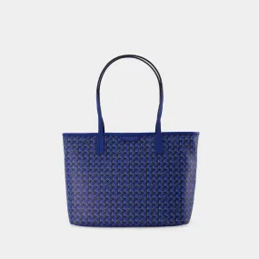 Tory Burch  Small Zip Tote Hobo Bag - Tory Burch - Blue - Canva