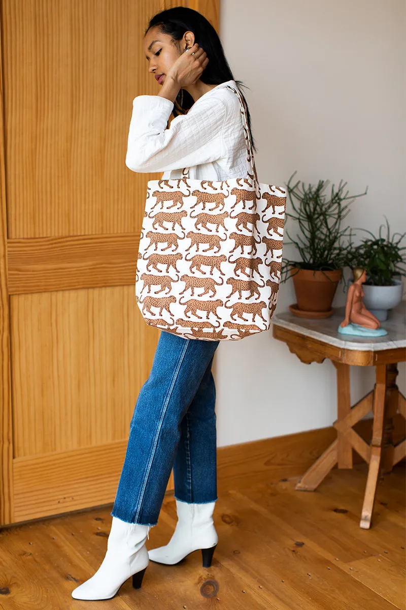 Tote Bag - Walking Cheetah Organic