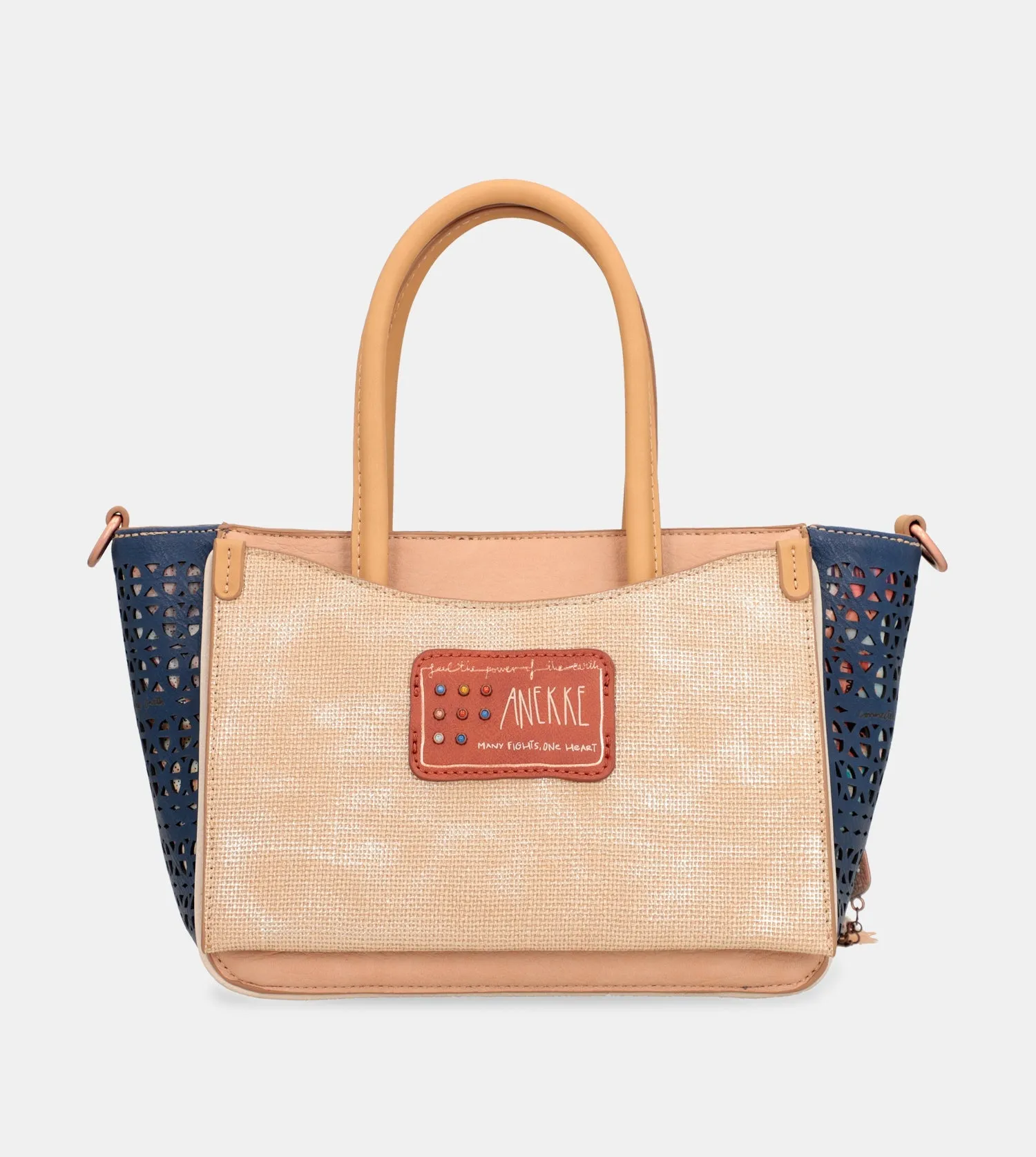 Tribe shoulder tote bag with two handles