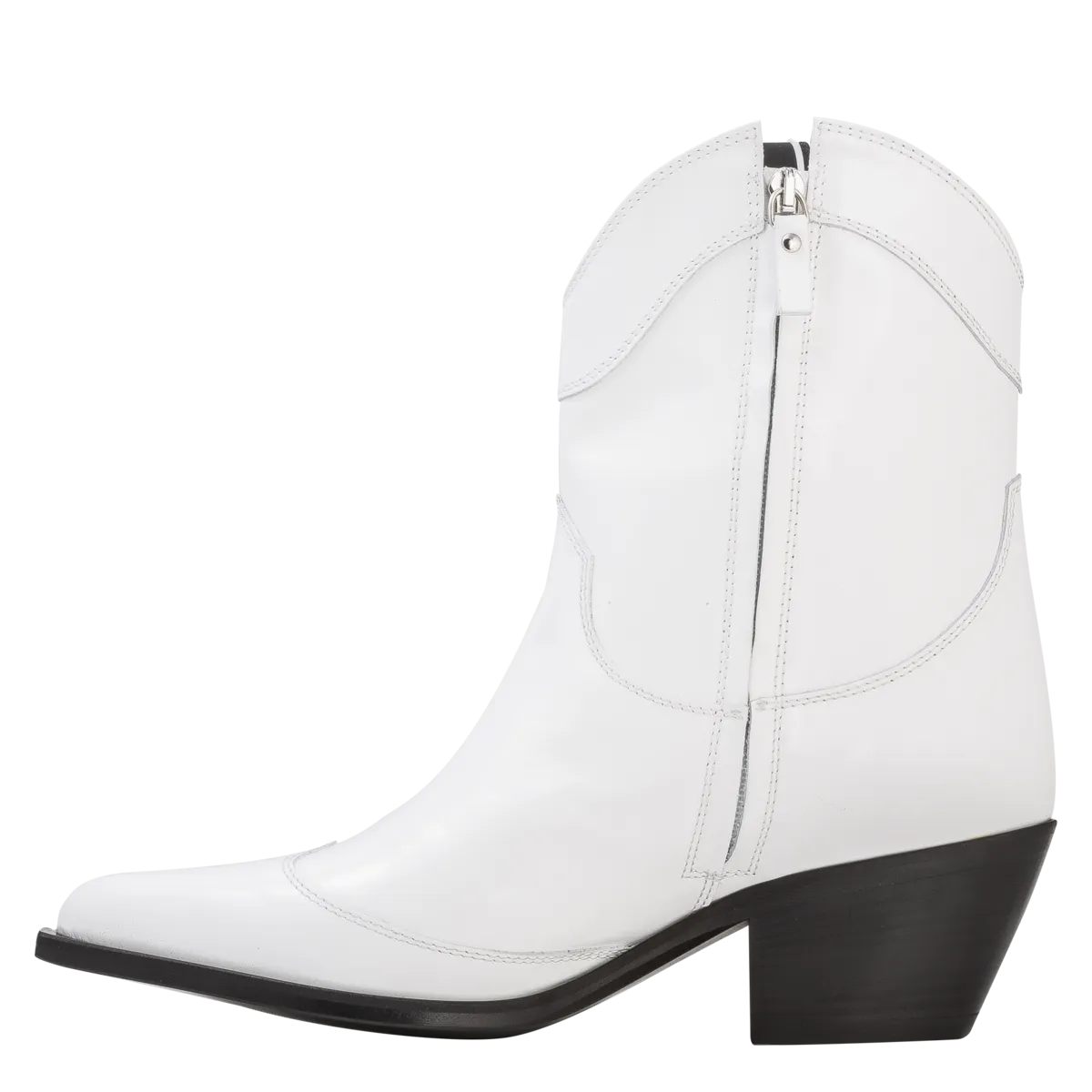 Tronchetto Donna Texan Ankle Boots - White