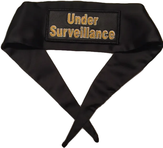 Under Surveillance Black Patched Wrap