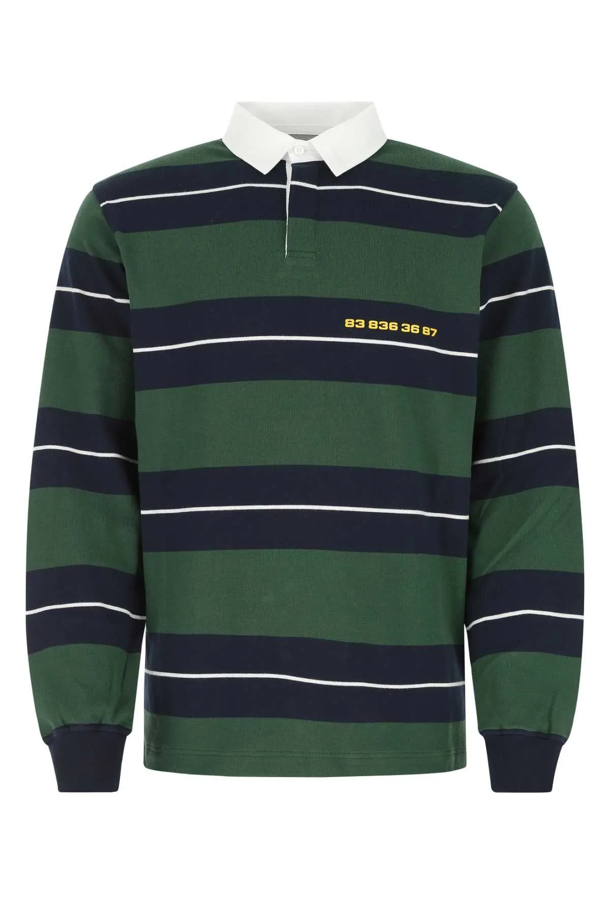 Vetements Striped Long-Sleeved Polo Shirt