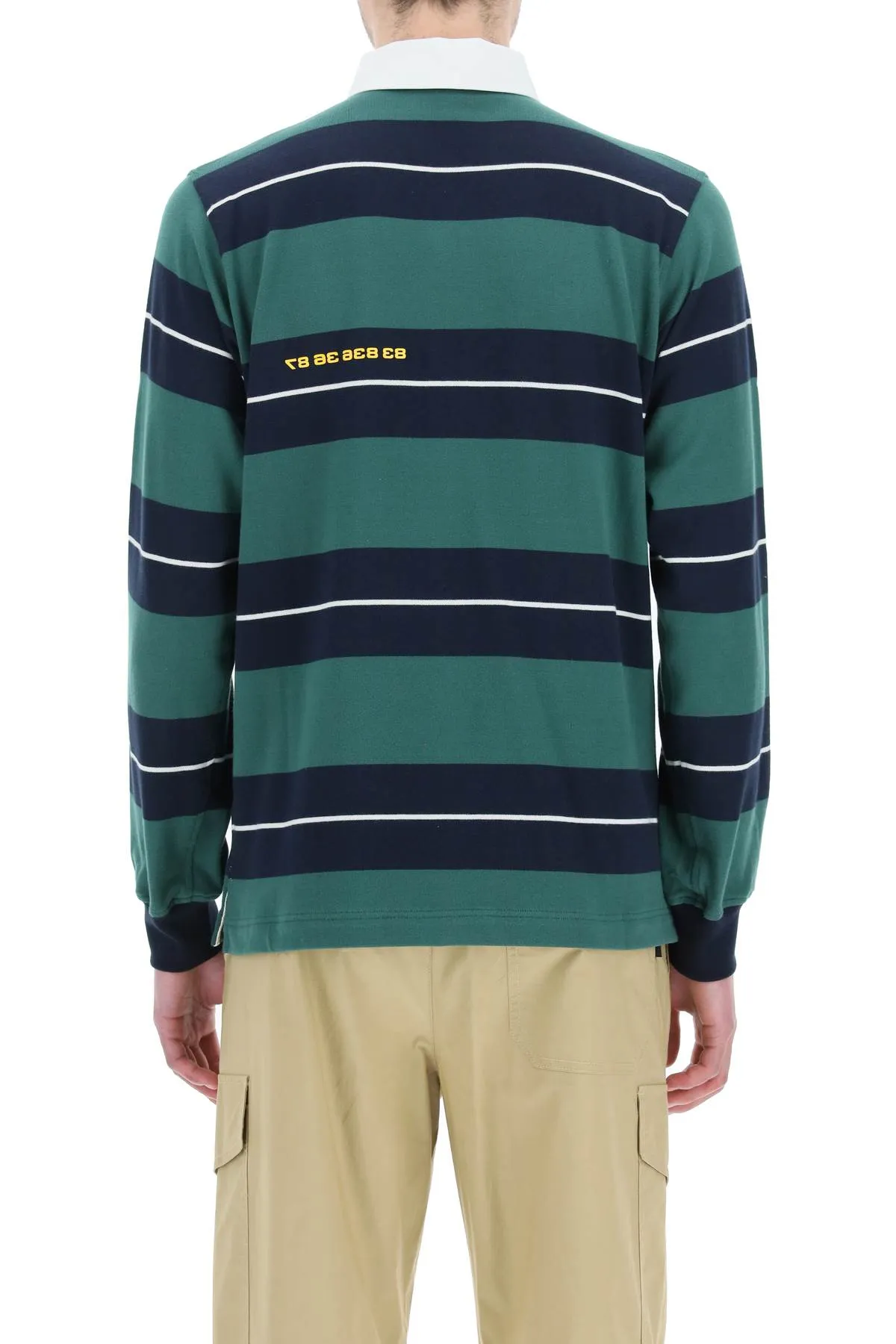 Vetements Striped Long-Sleeved Polo Shirt