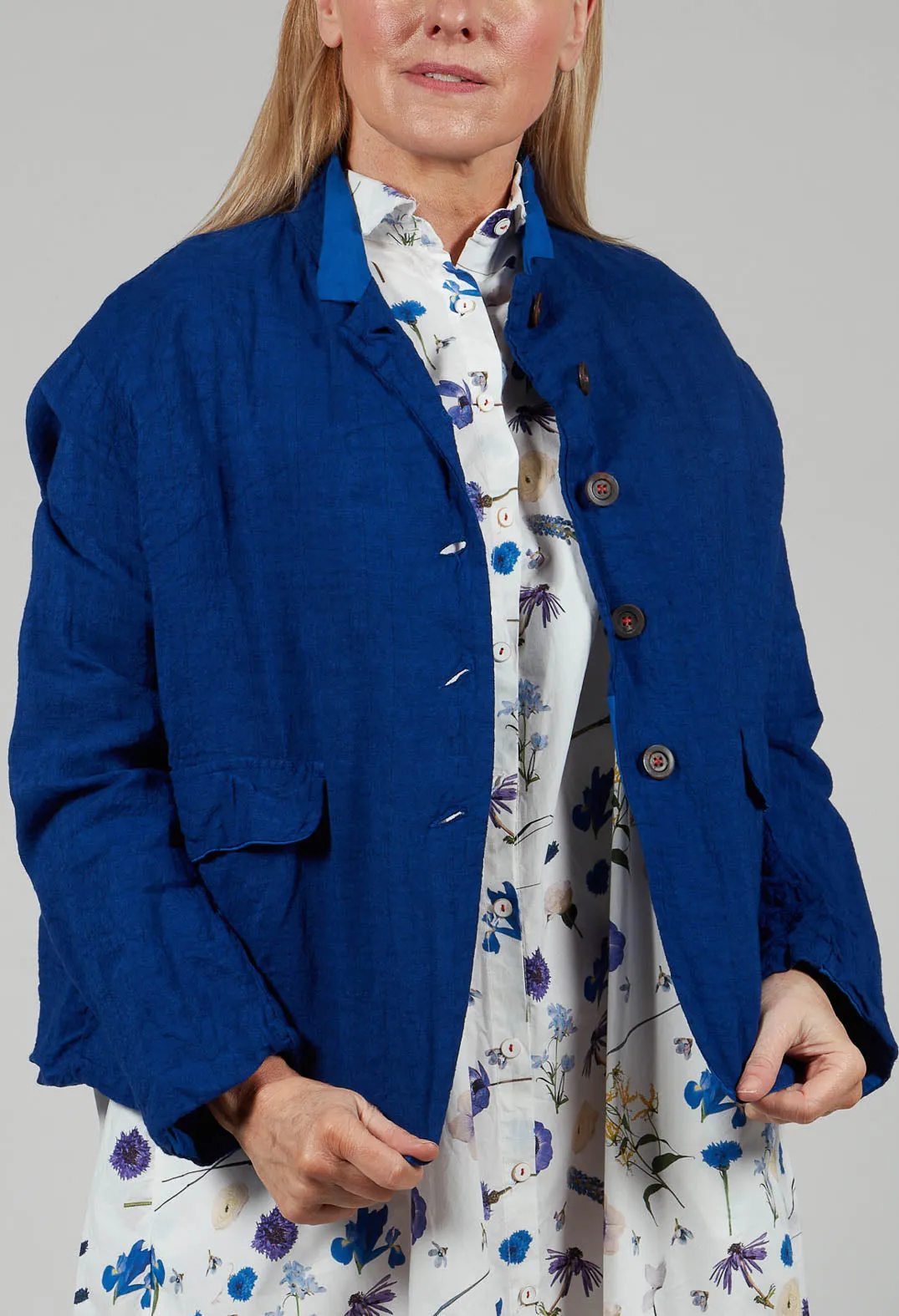 Veva Jacket in Blue Stripes