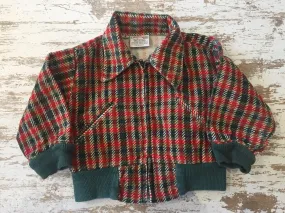 Vintage Children’s Corduroy Plaid Jacket