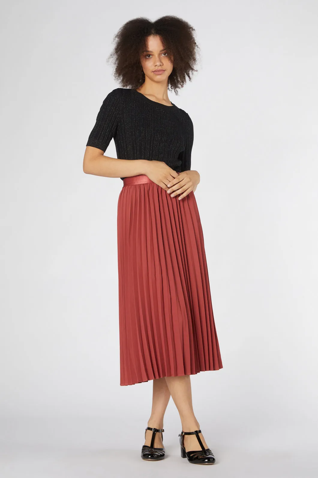 Violet Pleated Skirt