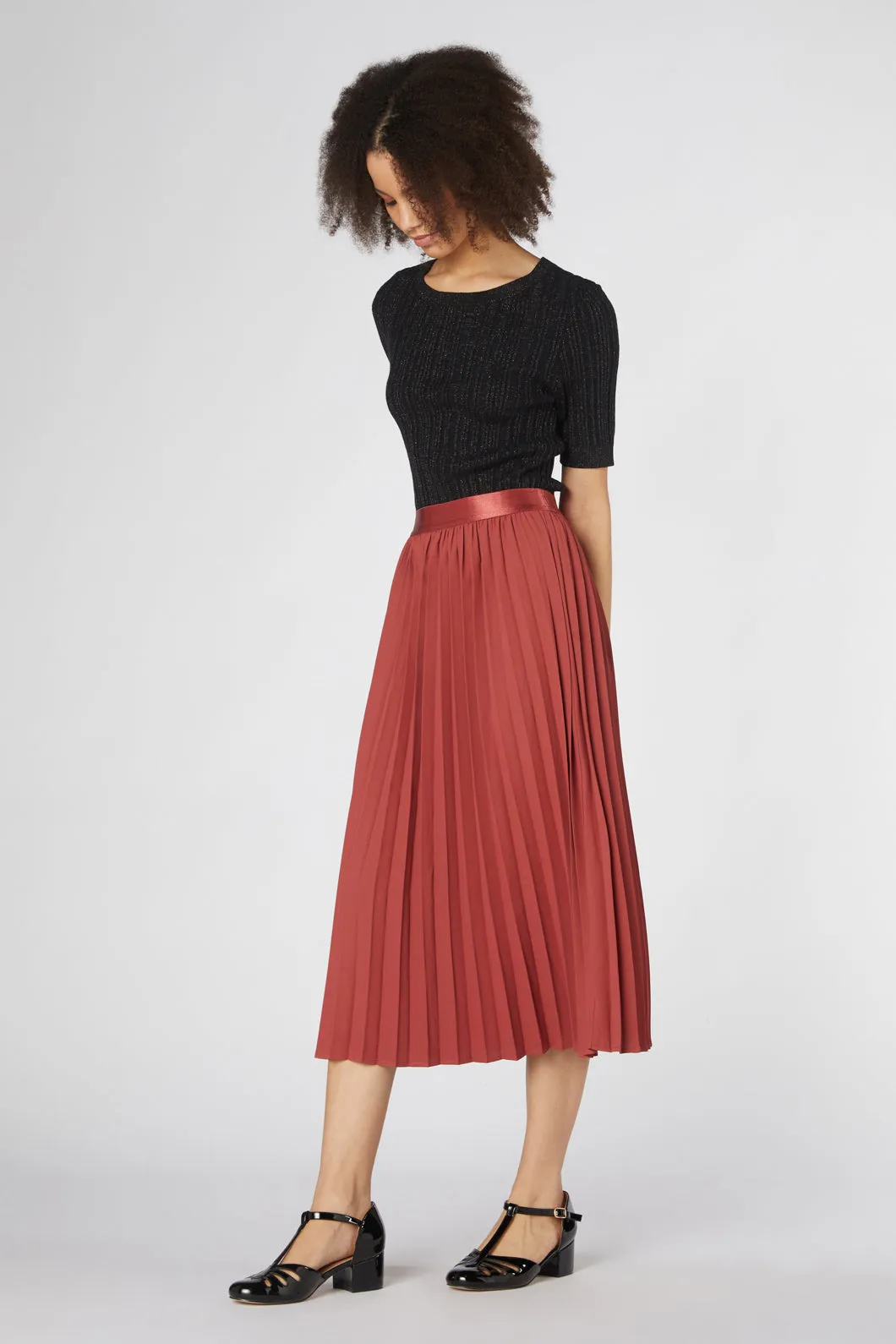 Violet Pleated Skirt