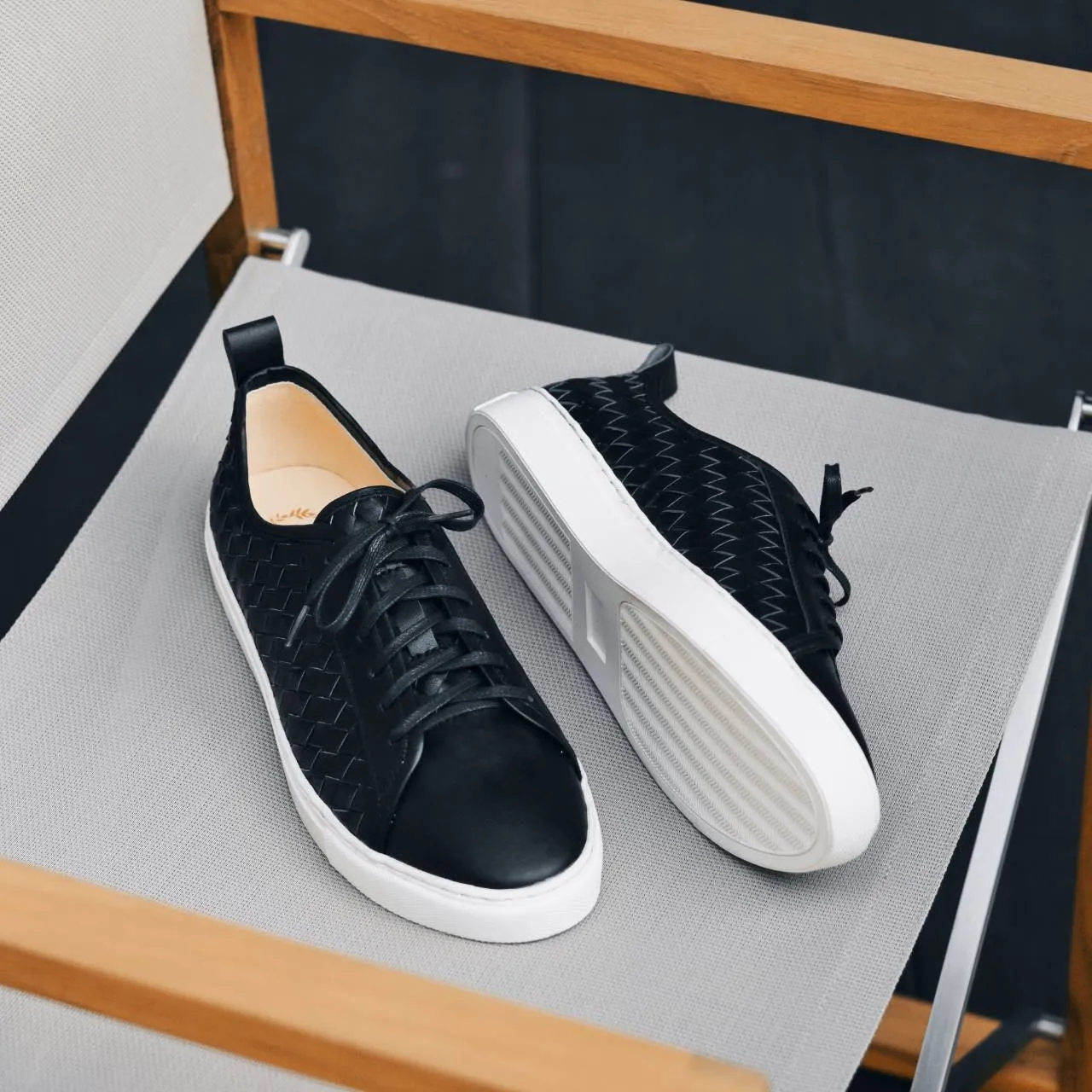 W443 Woven Sneaker Matt Black