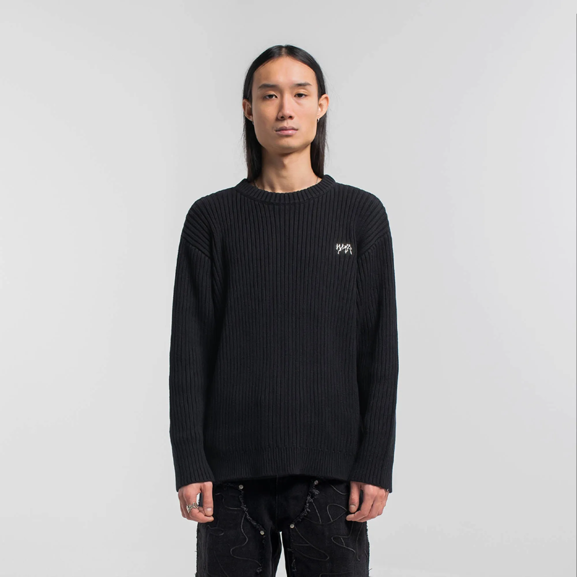 Wavy Sweater - Black