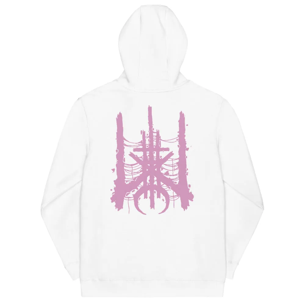 WIDOW WHITE UNISEX SLIM FIT HOODIE